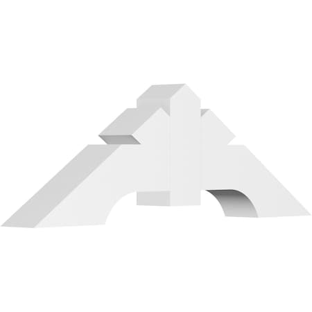 Ekena Millwork Vanguard Architectural Grade PVC Gable Bracket, 36"W x 12"H x 4"D x 4"F, 8/12 Pitch GBP036X12X0404VAN00